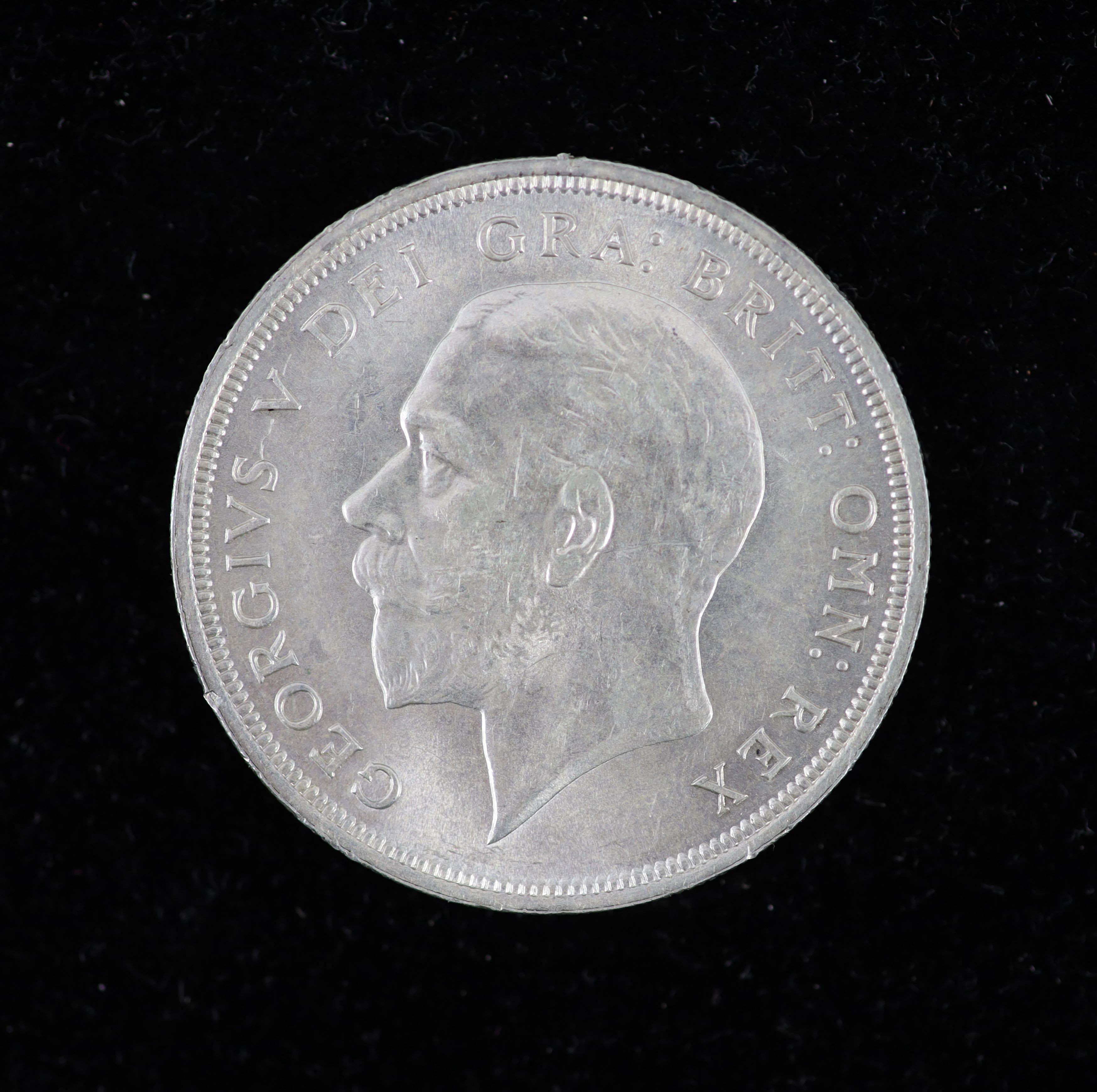 A George V specimen set of nine coins, 1928, fourth coinage, comprising Crown, 1928 (S 4036), cleaned, obv. edge nick at 12, otherwise EF, halfcrown to threepence, cleaned otherwise near EF, penny to farthing, toned and